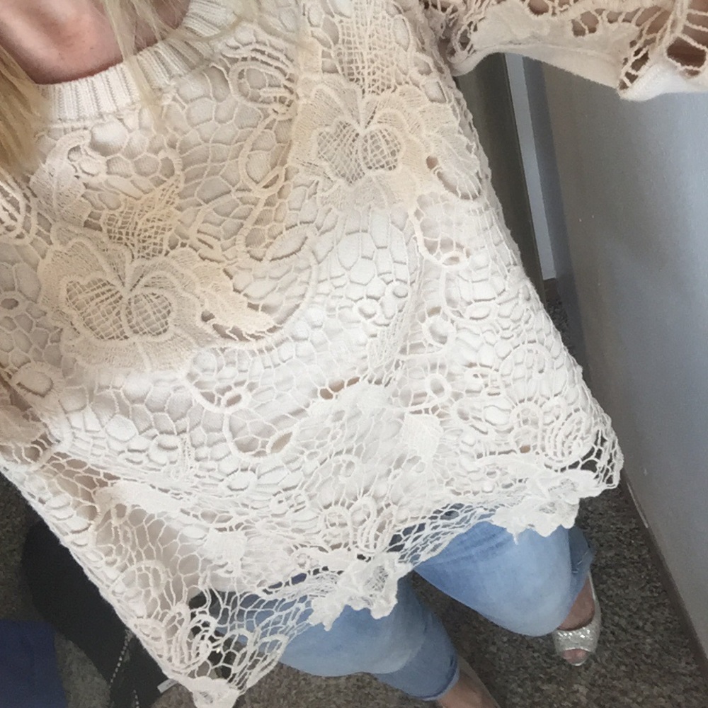 Free people lace sweater - Picture 2 of 5